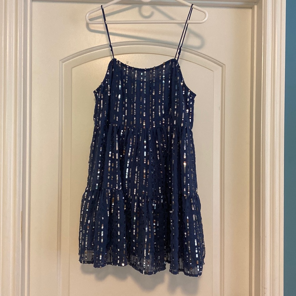 Sparkly Navy Blue Urban Outfitters Dress